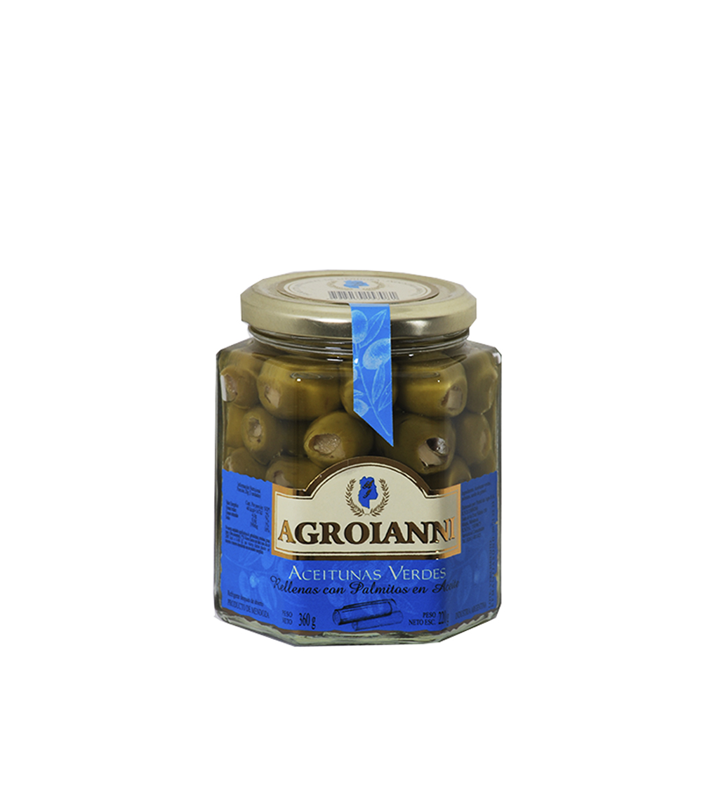 AGROIANNI ACEIT. RELL. C/PALMITOS X 360 GRS
