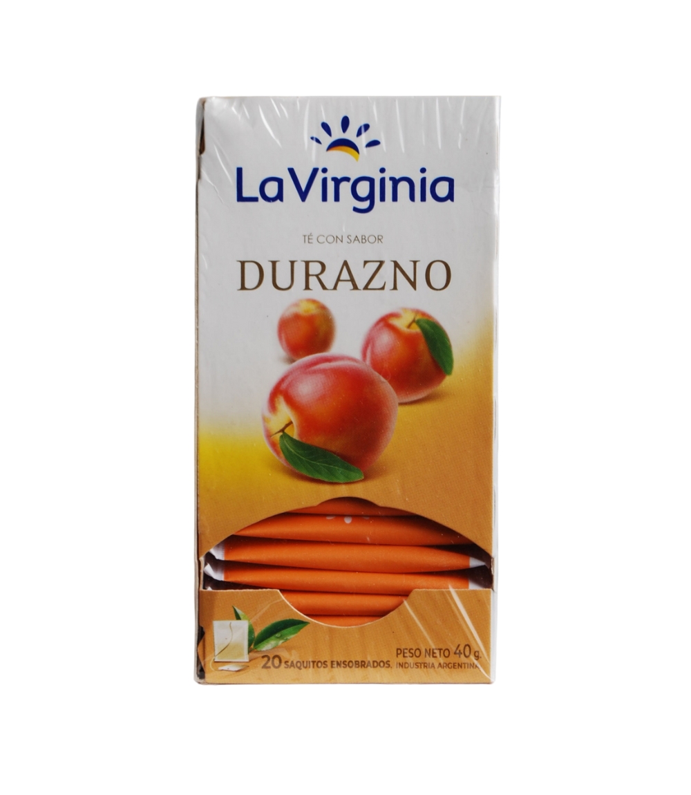 TE LA VIRGINIA DURAZNO X 20 SAQ