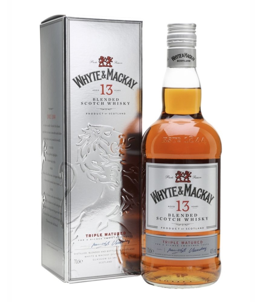 W. WHYTE & MACKAY 13 AÑOS ESTUCHE 750 CC