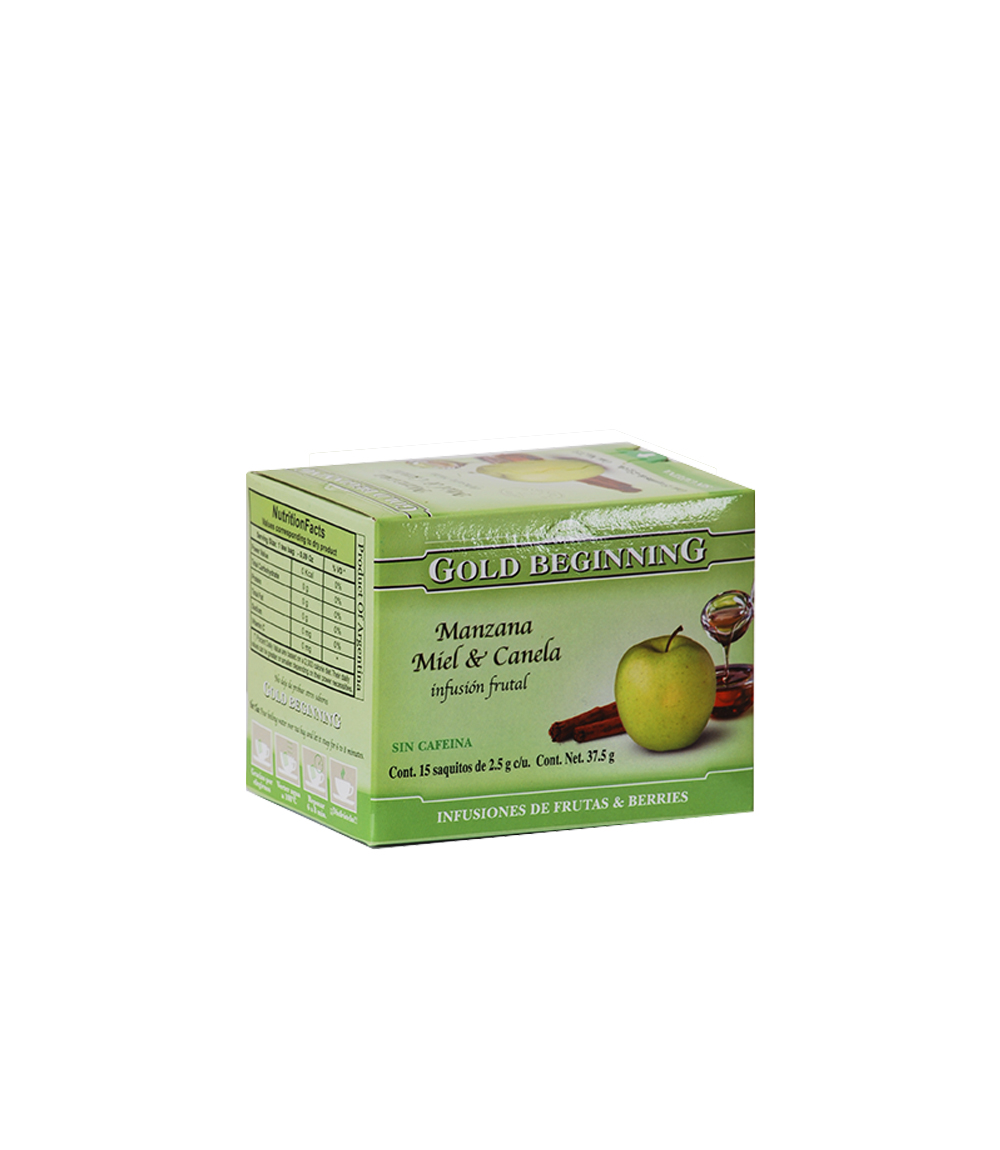 TE GOLD BEGINNING MANZANA, MIEL Y CANELA X 15 SAQ.
