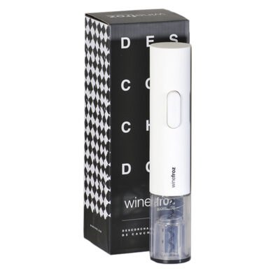 Descorchador Winefroz Caucho Blanco a Pilas