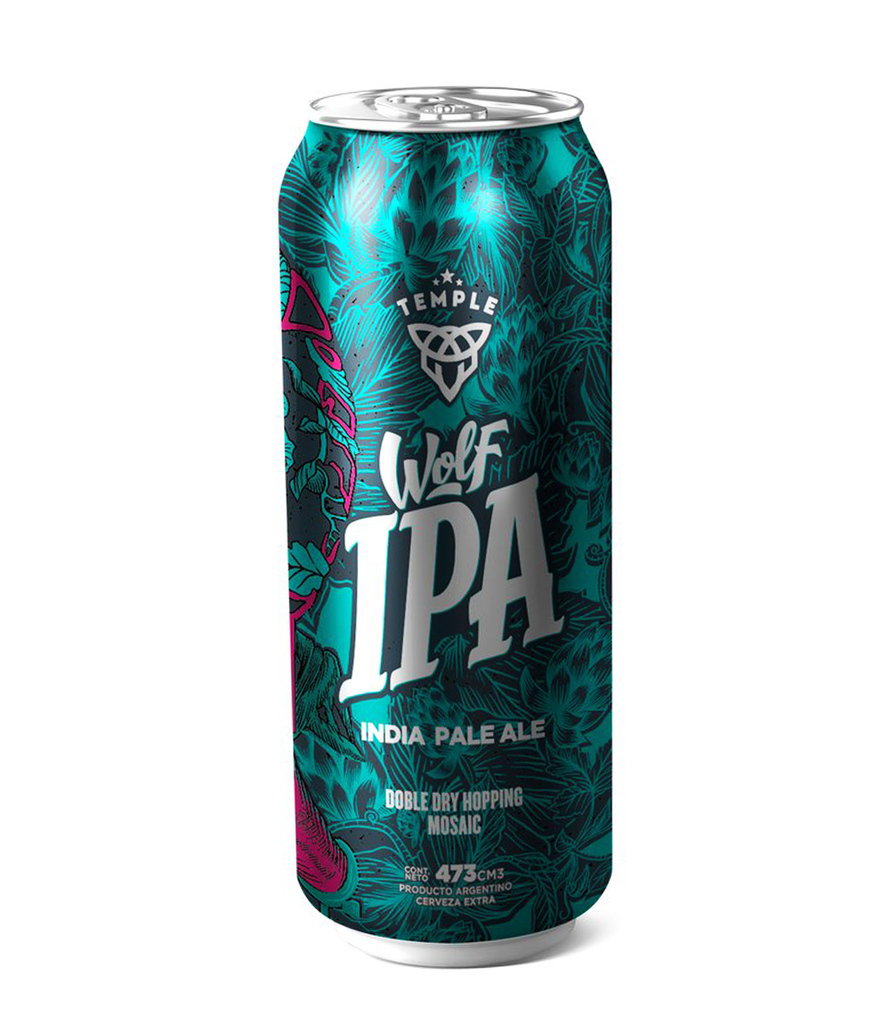 C. TEMPLE WOLF IPA LATA X 473CC