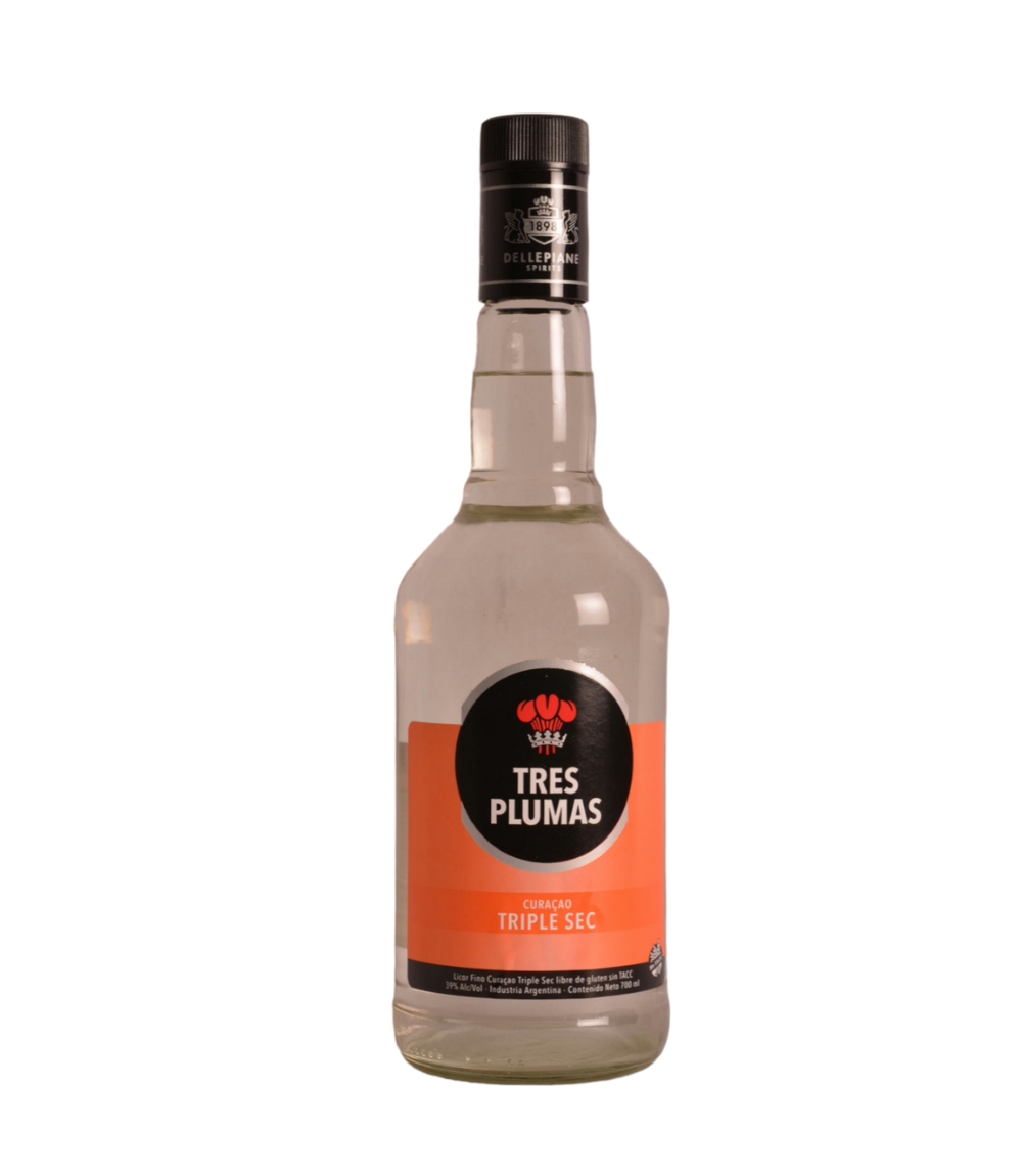 L. TRES PLUMAS CURACAO TRIPLE SEC X 700 CC