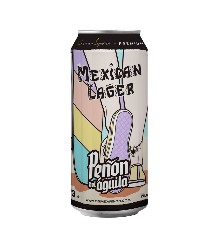 C. PEÑON DEL AGUILA MEXICAN LAGER LATA X 473 ML