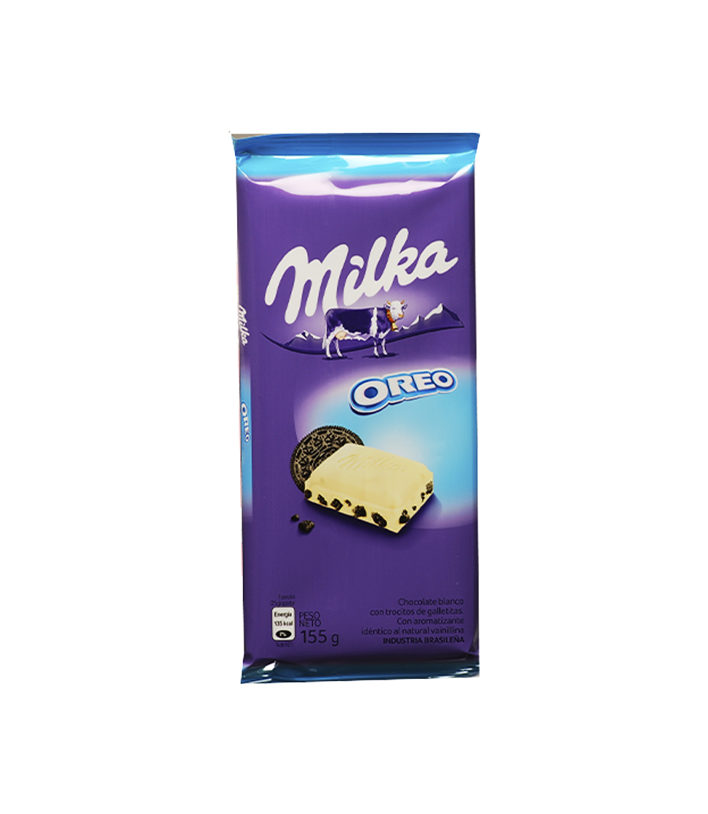 MILKA CHOC. BLANCO C/OREO X 155 GR