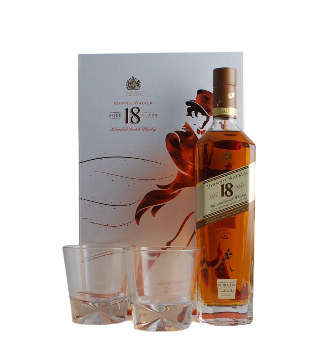 W. J. WALKER 18 AÑOS 750CC EST CON 2 VASOS
