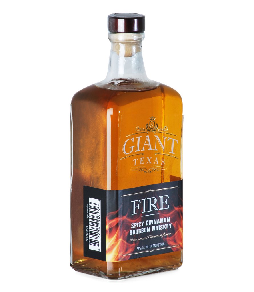 W. GIANT TEXAS FIRE SPICY CINNAMON BOURBON X 750ML