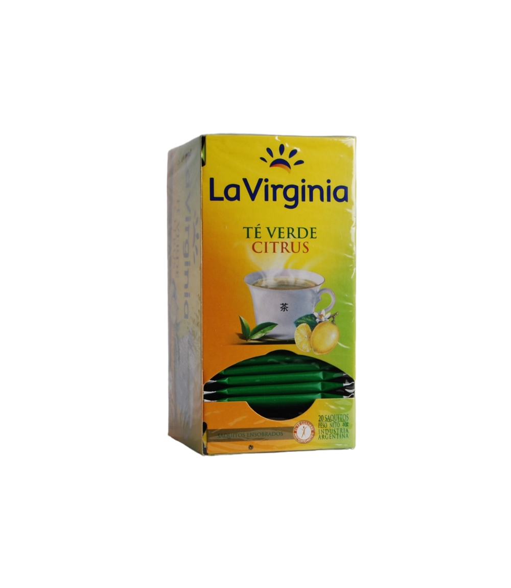 TE LA VIRGINIA VERDE CITRUS X 20 SAQ