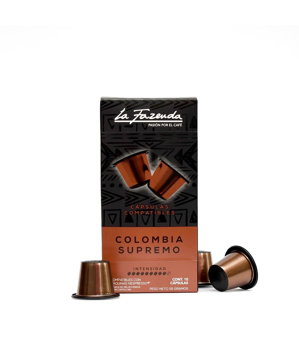 CAFE LA FAZENDA CAPSULAS COLOMBIA SUPREMO