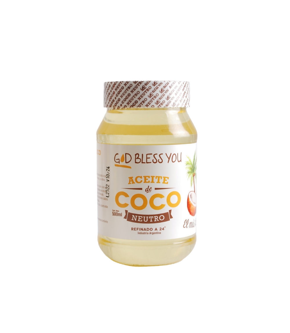 ACEITE DE COCO NEUTRO GOD BLESS YOU X 500GRS