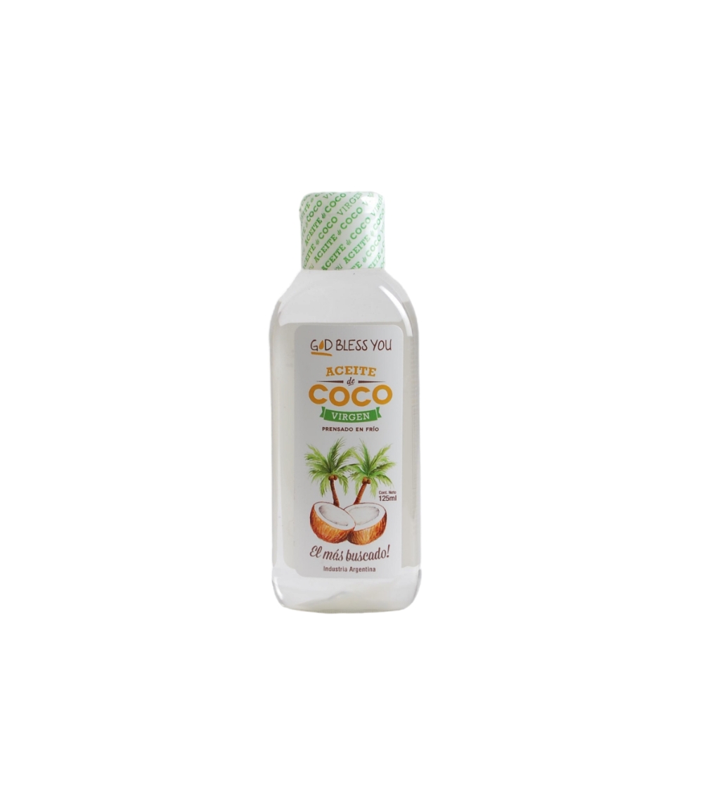 ACEITE DE COCO VIRGEN GOD BLESS YOU X 125 ML