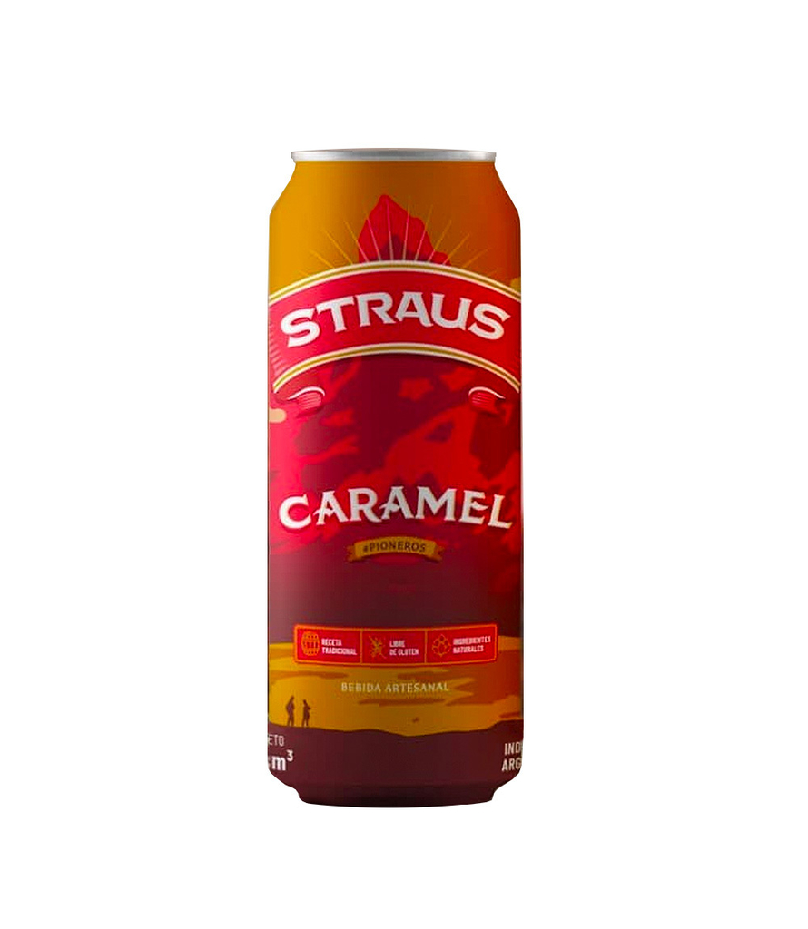 C. STRAUS CARAMEL LATA X 473 CC