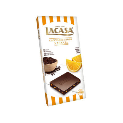 La Casa Tableta de Choc. Naranja x 100 Grs