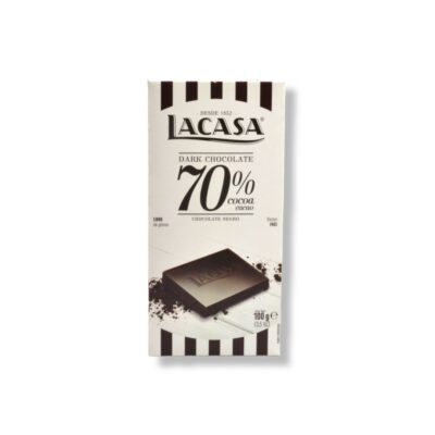 La Casa Tableta de Choc. 70% Cacao x 100 Grs