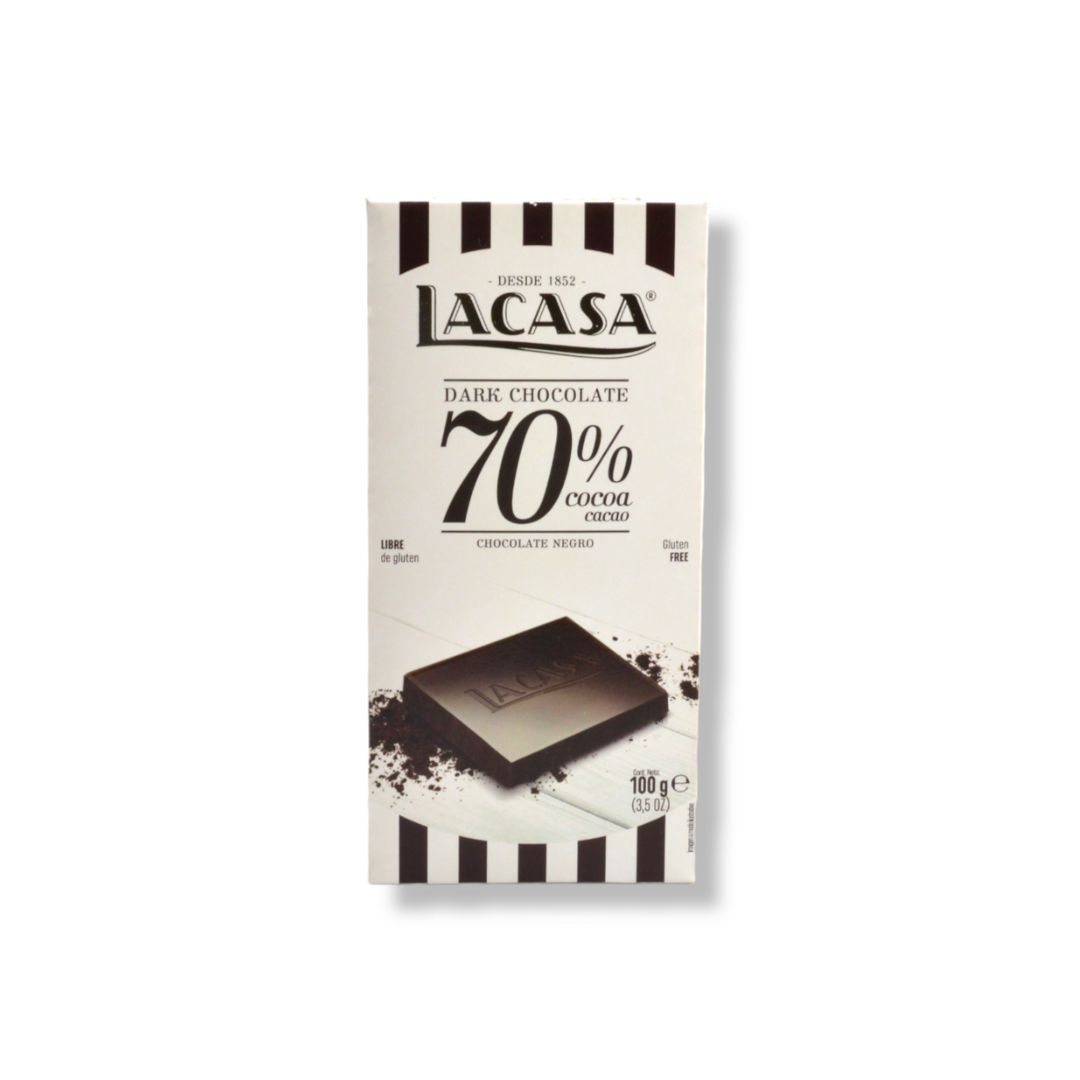 LA CASA TABLETA DE CHOC. 70% CACAO X 100 GRS