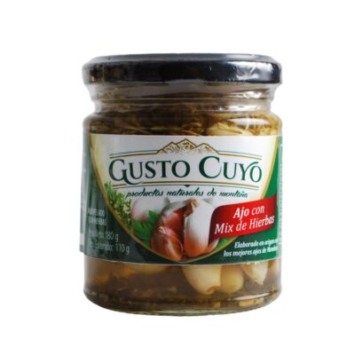 Gusto Cuyo Ajos Enteros C/mix de Hierbas x 180 Grs