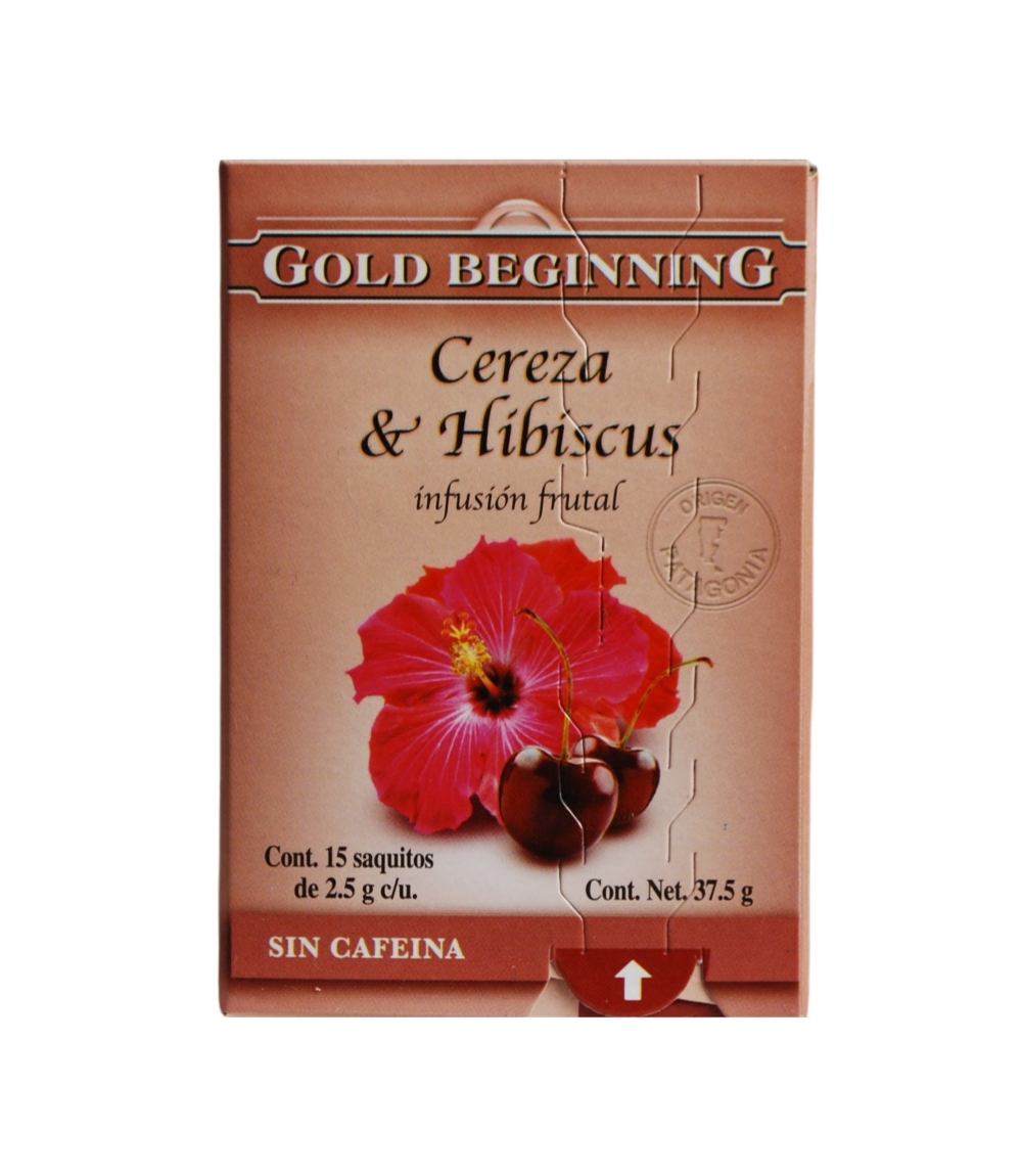 TE GOLD BEGINNING CEREZA & HIBISCUS X 15 SAQ