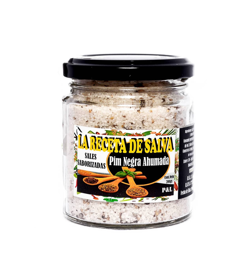 SAL PIMIENTA NEGRA AHUMADA LA RECETA DE SALVA