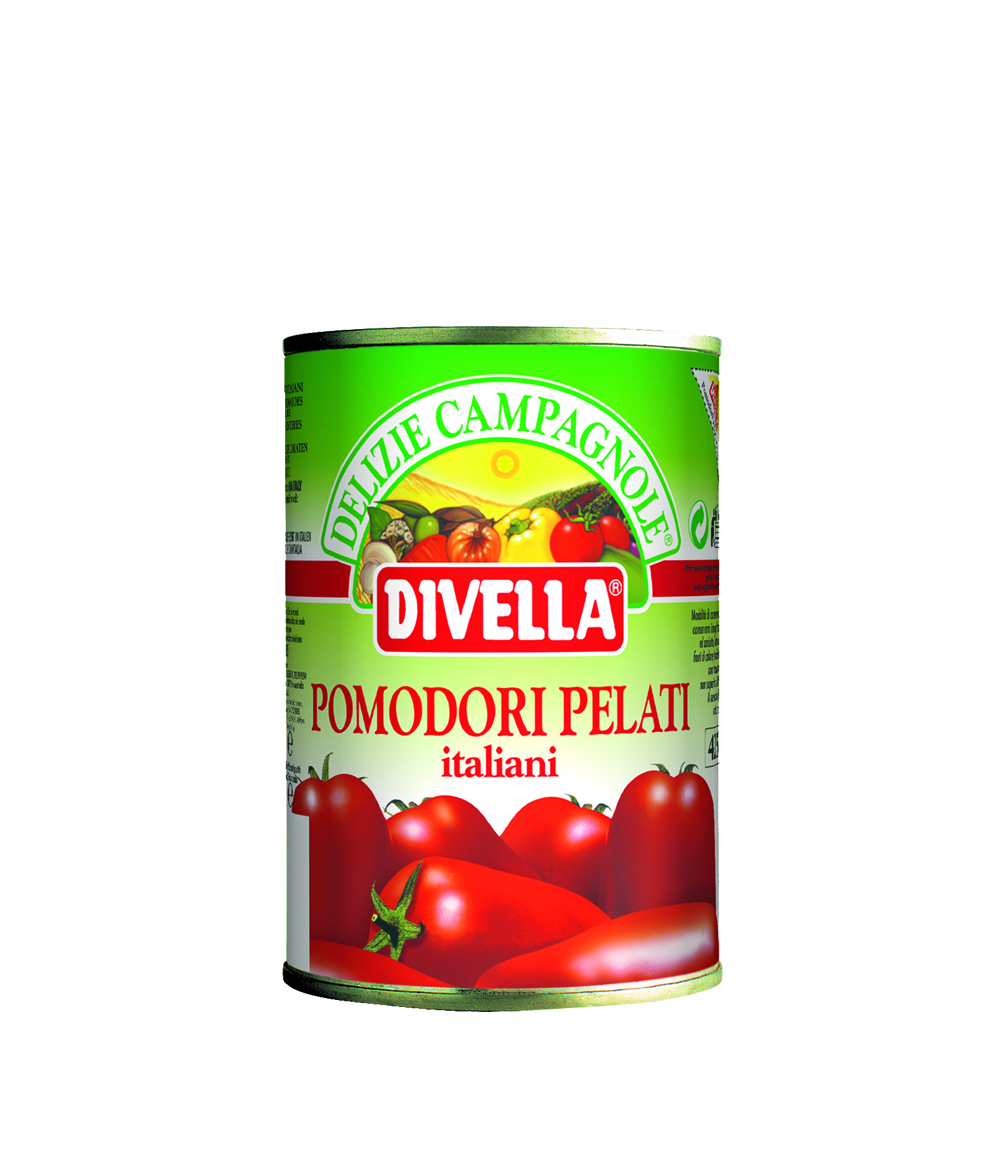 S. DIVELLA POMODORI PELATI ITALIANI X 400 GRS