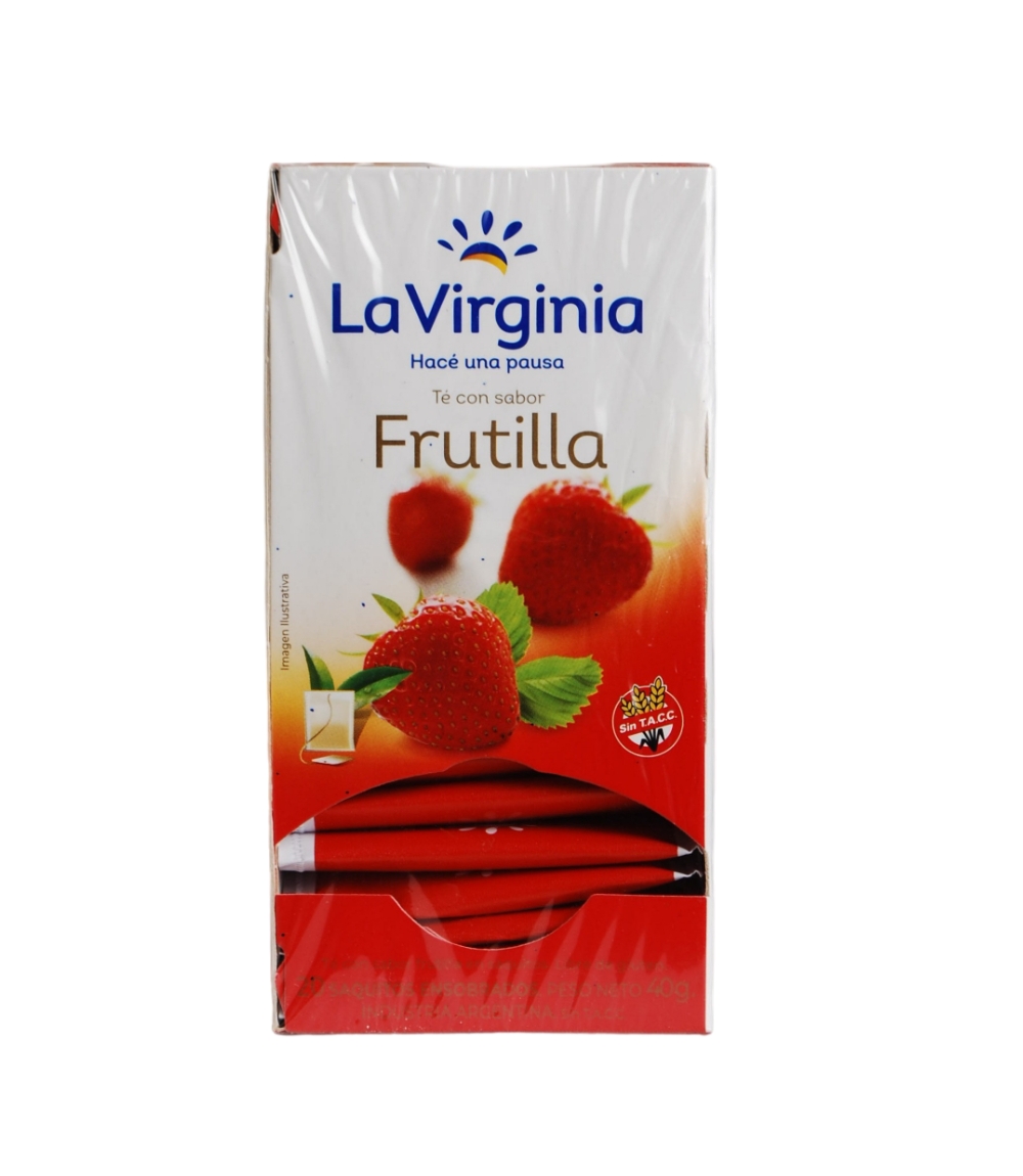 TE LA VIRGINIA FRUTILLA X 20 SAQ